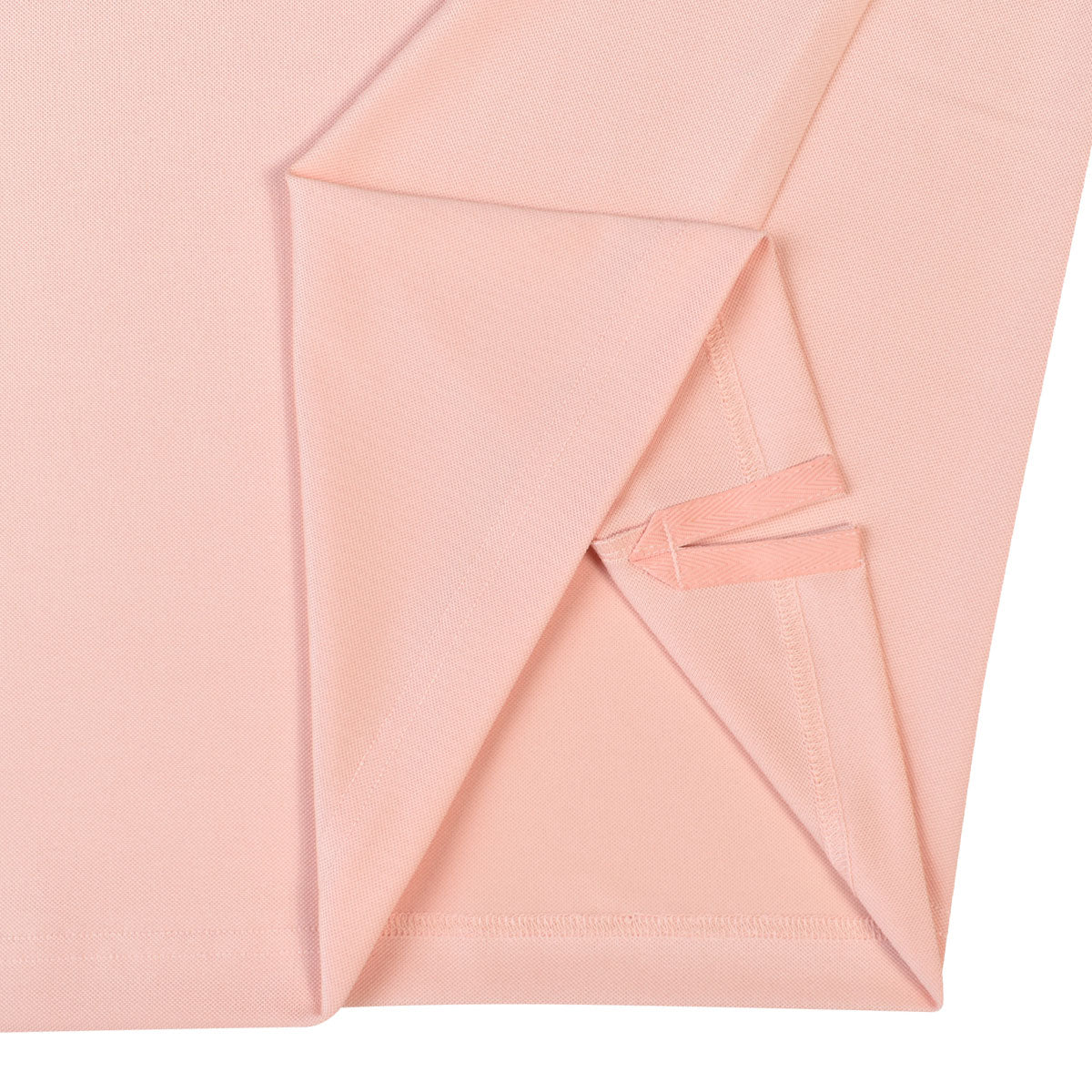 Men Classic Stretch Pique Knit Golf Shirt - Peach