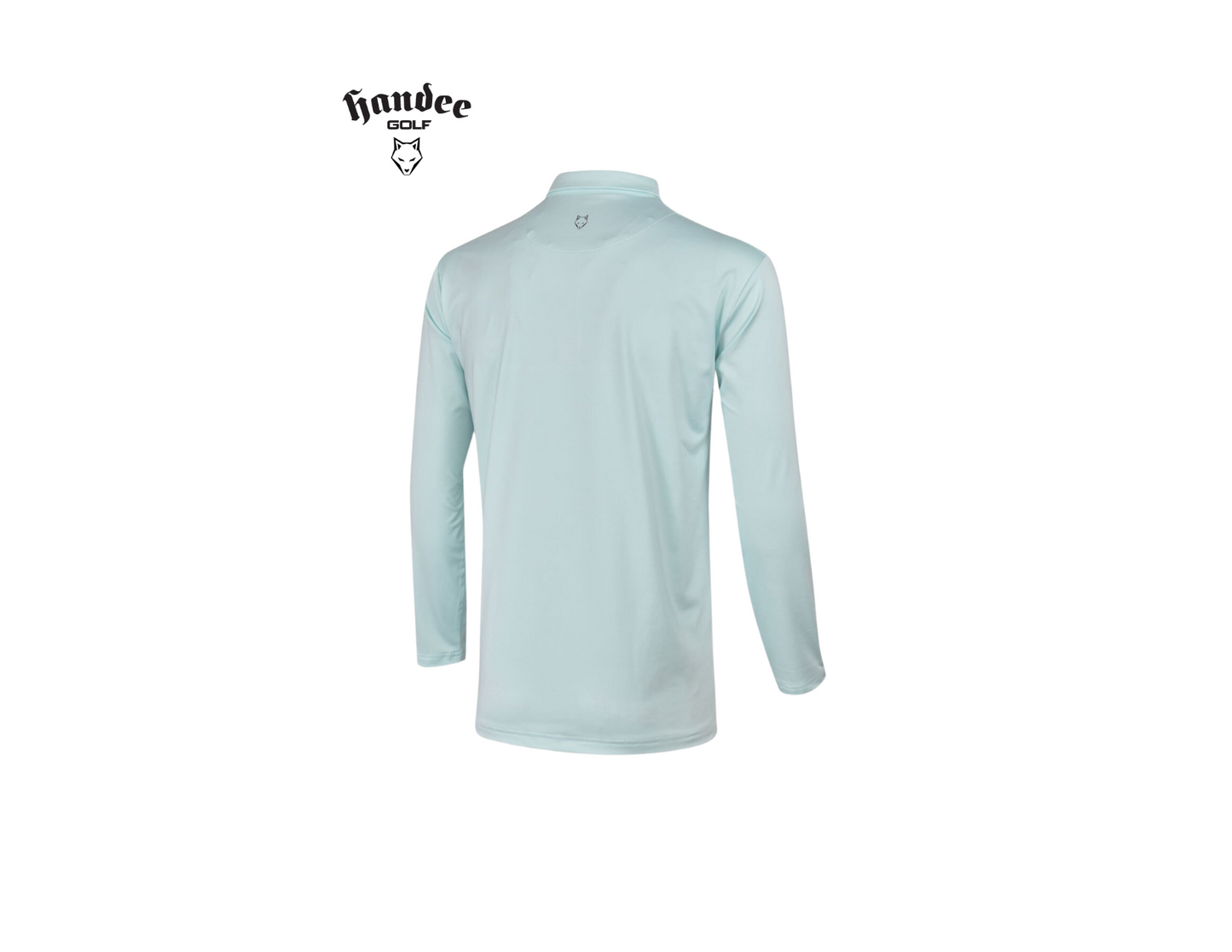 Men Long Sleeve Golf Shirt - Mint