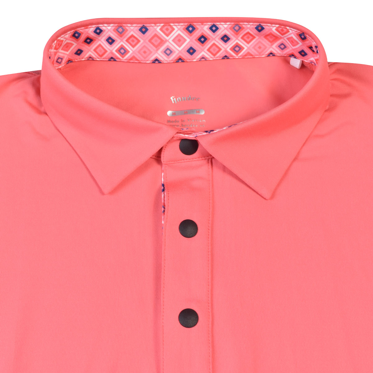 Men Classic Short Sleeve Polo - Orange Red
