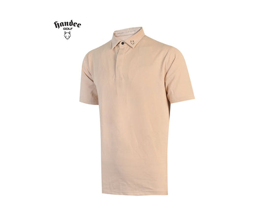 Men Premium Short Sleeve Polo - Beige