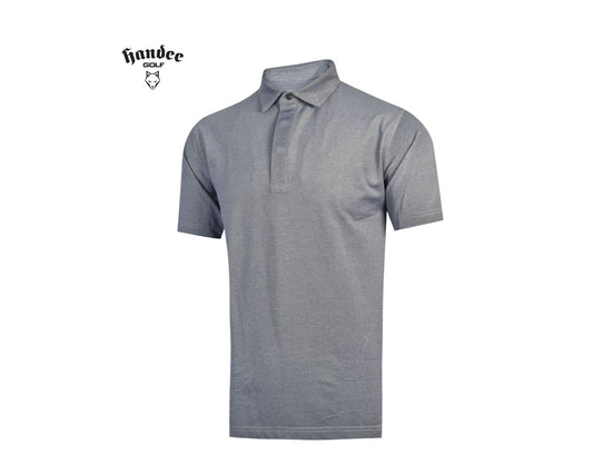 Men Premium Pique Short Sleeve Polo - Light Grey