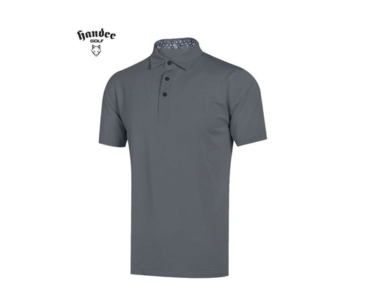 Men Classic Short Sleeve Polo - Grey