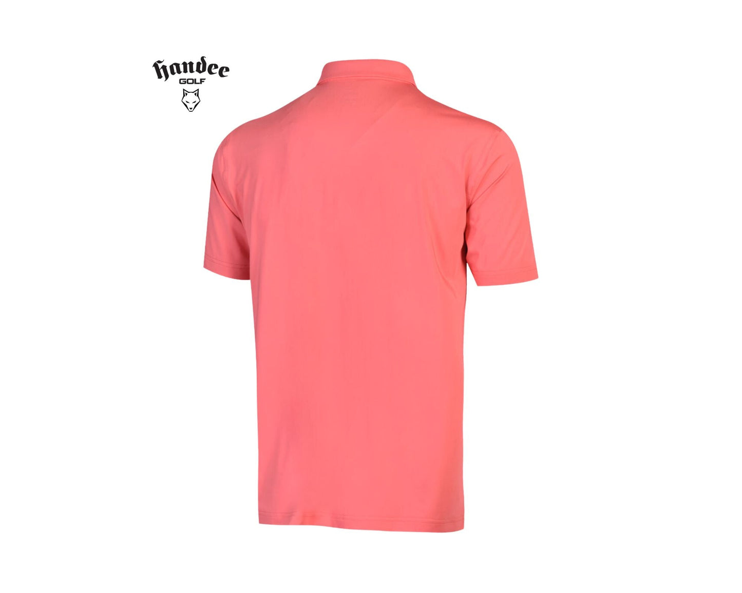 Men Classic Short Sleeve Polo - Orange Red