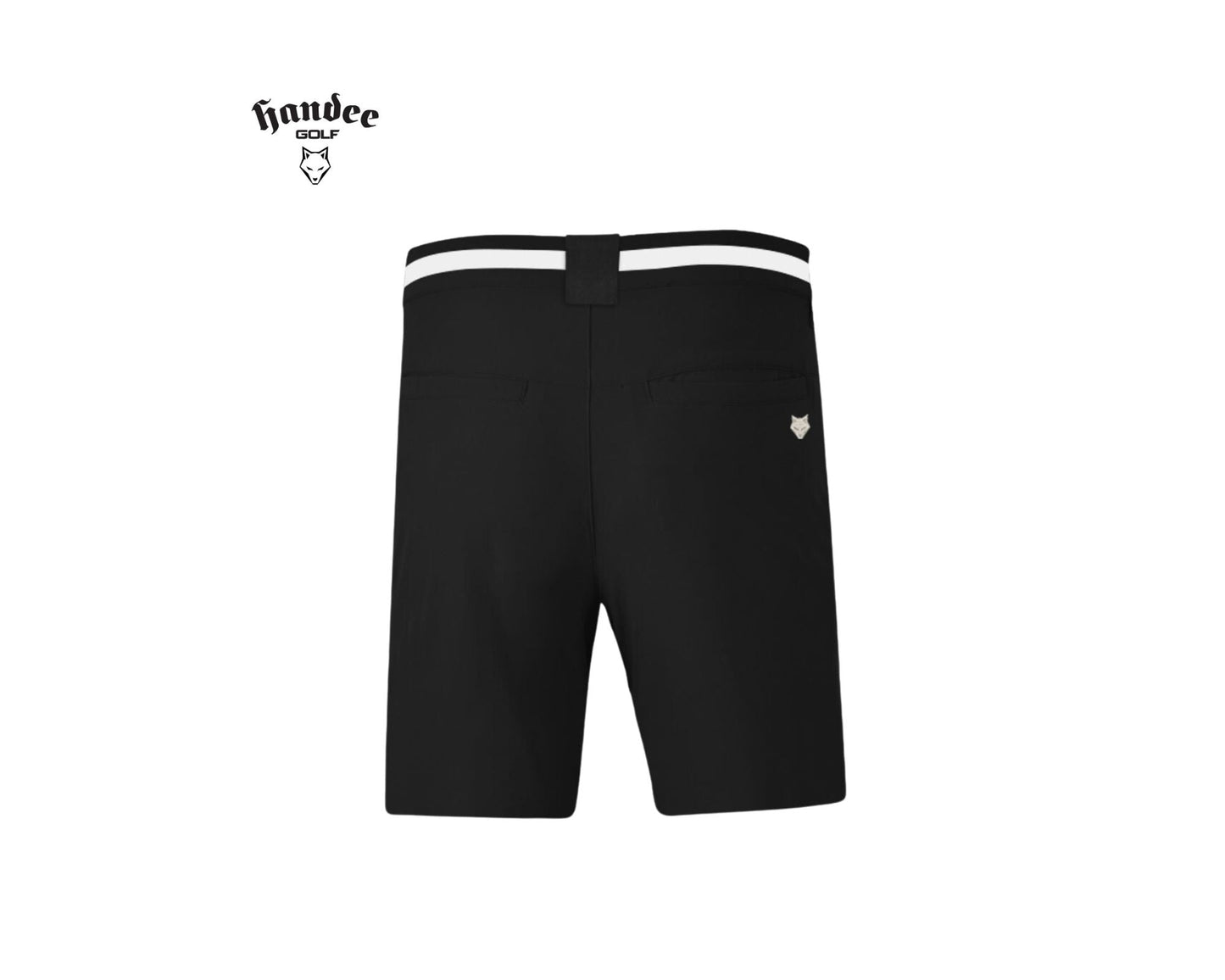 Men Premium Golf Shorts Black Handee Golf